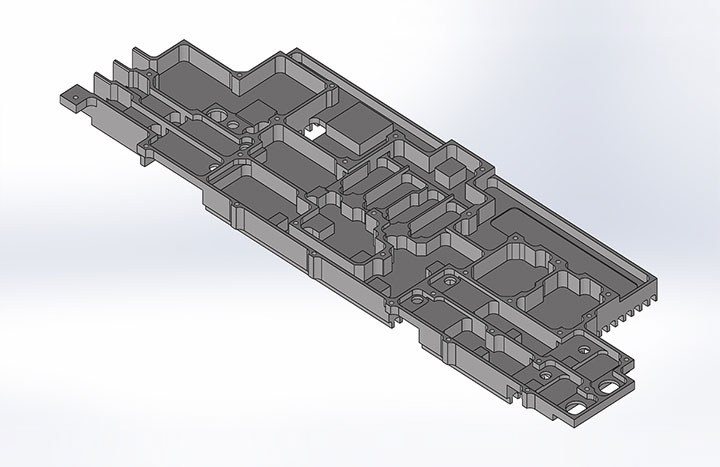 Modello Tridimensionale progettato su CAD 3D