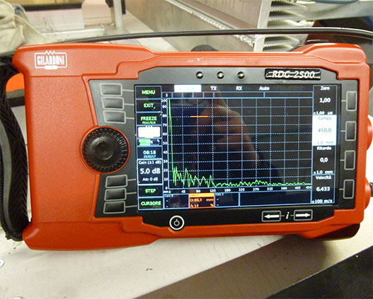 Non-destructive test with Ultra-Sound